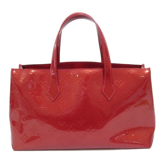 LOUIS VUITTON Wilshire PM Hand bag Monogram Vernis Pomme D’amour Us... - Picture 10 of 11